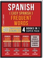 Spanish ( Easy Spanish ) Frequent Words (4 Books in 1 Super Pack)
