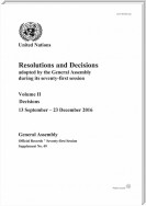 Resolutions and Decisions Adopted by the General Assembly during its Seventy-first Session