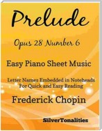 Prelude Opus 28 Number 6 Easy Piano Sheet Music
