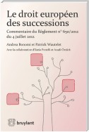 Le droit européen des successions