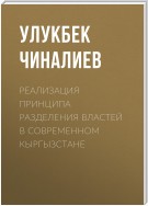 Реализация принципа разделения властей в современном Кыргызстане