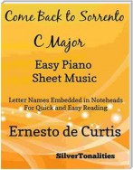 Come Back to Sorrento Easy Piano Sheet Music in C Major