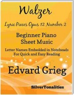 Walzer Lyric Pieces Opus 12 Number 2 Beginner Piano Sheet Music