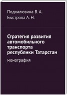 Стратегия развития автомобильного транспорта Республики Татарстан. Монография