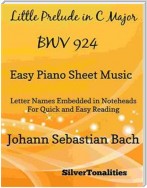 Little Prelude in C Major BWV 924 Easy Piano Sheet Music