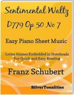 Sentimental Waltz Opus 50 Number 7 Easy Piano Sheet Music