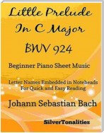 Little Prelude in C Major BWV 924 Beginner Piano Sheet Music