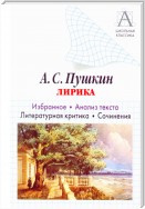 А. С. Пушкин Лирика. Избранное. Анализ текста. Литературная критика. Сочинения.