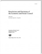 Resolutions and Decisions of the Economic and Social Council