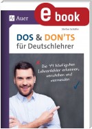 Dos and Donts für Deutschlehrer