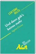 Und dann gab's keines mehr von Agatha Christie (Lektürehilfe)