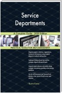 Service Departments A Complete Guide - 2020 Edition