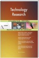 Technology Research A Complete Guide - 2020 Edition