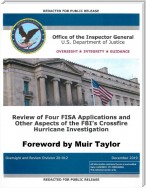 Inspector General Horowitz's Report on the Review of FISA Applications