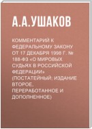 Комментарий к Федеральному закону от 17 декабря 1998 г. № 188-ФЗ «О мировых судьях в Российской Федерации» (постатейный; издание второе, переработанное и дополненное)