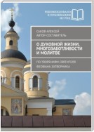 О духовной жизни, многозаботливости и молитве. По творениям святителя Феофана Затворника