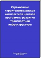 Страхование строительных рисков комплексной целевой программы развития транспортной инфраструктуры