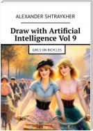 Draw with Artificial Intelligence Vol 9. Girls on bicycles