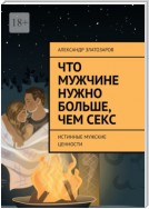 Что мужчине нужно больше, чем секс. Истинные мужские ценности