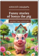 Funny stories of Sonya the pig. Unforgettable adventures