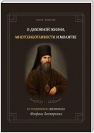 О духовной жизни, многозаботливости и молитве. По творениям свт. Феофана Затворника