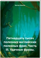 Пятнадцать тысяч полезных английских фраз. Часть III. Удачные фразы