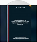 Эффективность управления персоналом предприятия малого бизнеса