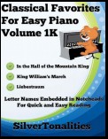 Classical Favorites for Easy Piano Volume 1 K
