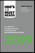 HBR's 10 Must Reads 2019