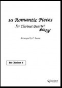10 Romantic Pieces for Clarinet Quartet (CLARINET 4)