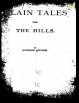 Plain Tales from the Hills