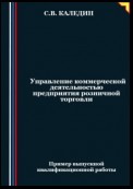 Управление коммерческой деятельностью предприятия розничной торговли