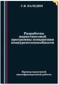 Разработка маркетинговой программы повышения конкурентоспособности